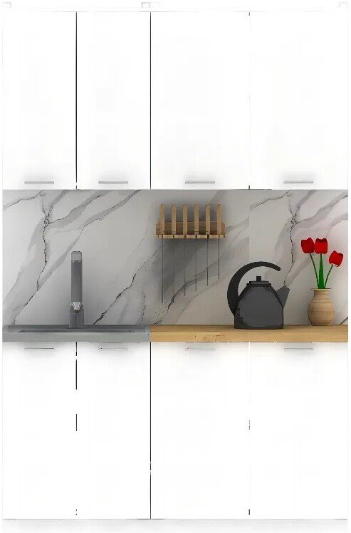 

Готовая кухня ЭлиГард Lion 1.4 (белый/дуб бунратти)