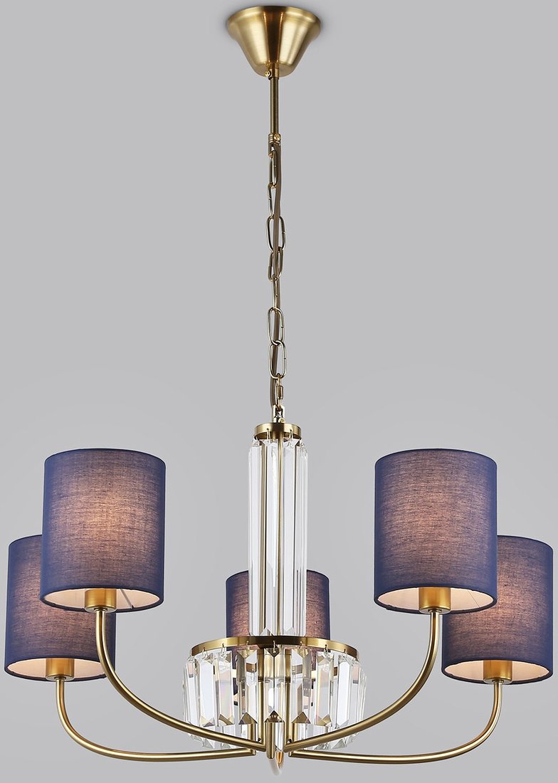 

Подвесная люстра Ambrella LH71273/8 BS/DB (латунь/темно-синий)