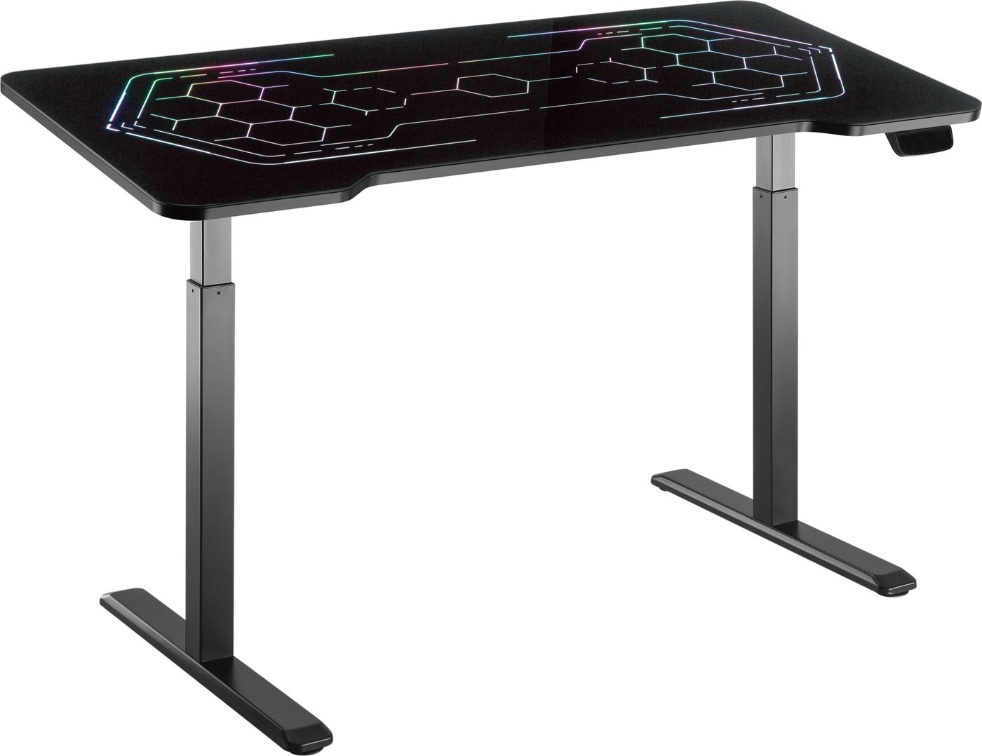 

Геймерский стол ErgoSmart Gaming Electric Desk 1360x660x28 (черный/черный)