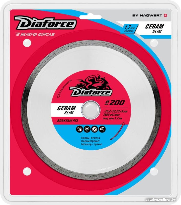 Отрезной диск алмазный  Diaforce Ceram Slim 514200S