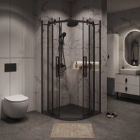 Душевой уголок Grossman Classic 90x90x195 301.K33.04.9090.21.00 (черный матовый/прозрачное стекло)