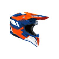 Мотошлем Airoh WRAAAP Vision WRAV32-S (S, оранжевый/синий глянец)