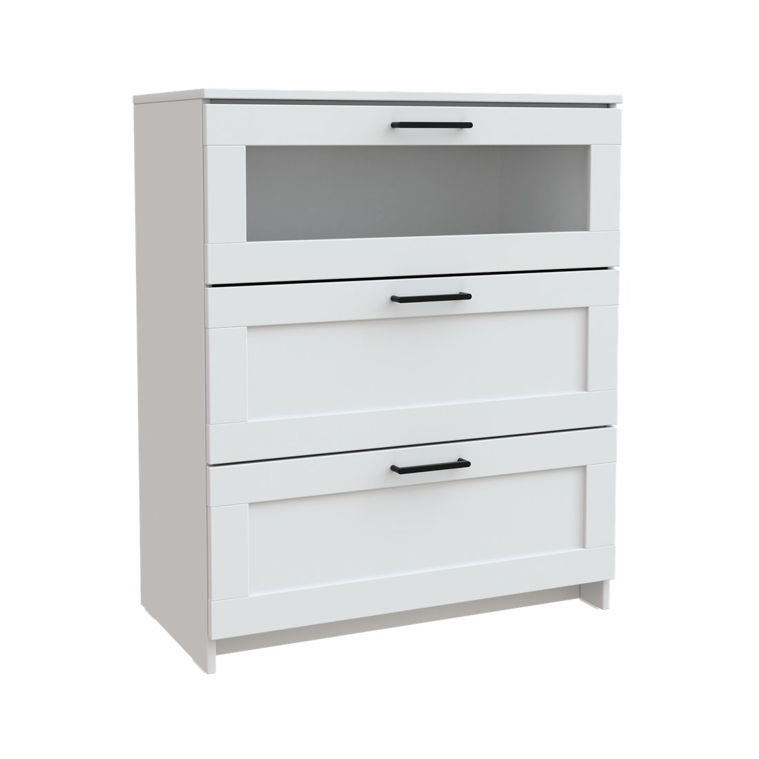 

Комод Mio Tesoro Нави 3 ящика 2.15.02.020.1 (белый, со стеклом)