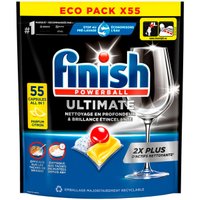 Капсулы для посудомоечной машины Finish Powerball Ultimate All In 1 Лимон (55 шт)