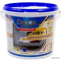 Краска Dekor ВД-АК-216 для интерьеров моющаяся (белоснежный, 7 кг)