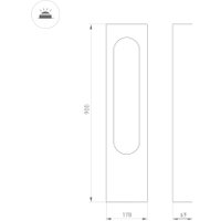 Фонарный столб Arlight LGD-MUSE-BOLL-H900-12W Warm3000 037523