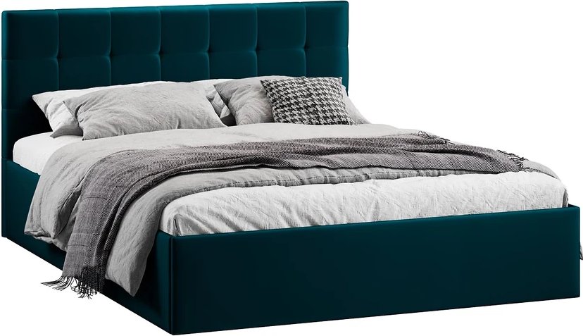 

Кровать Трия Джоли Тип 1 универсальный 140x200 (велюр Confetti Izumrud)