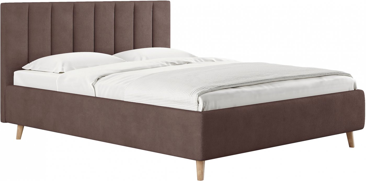 

Кровать Сонум Alma 160x200 (замша какао)