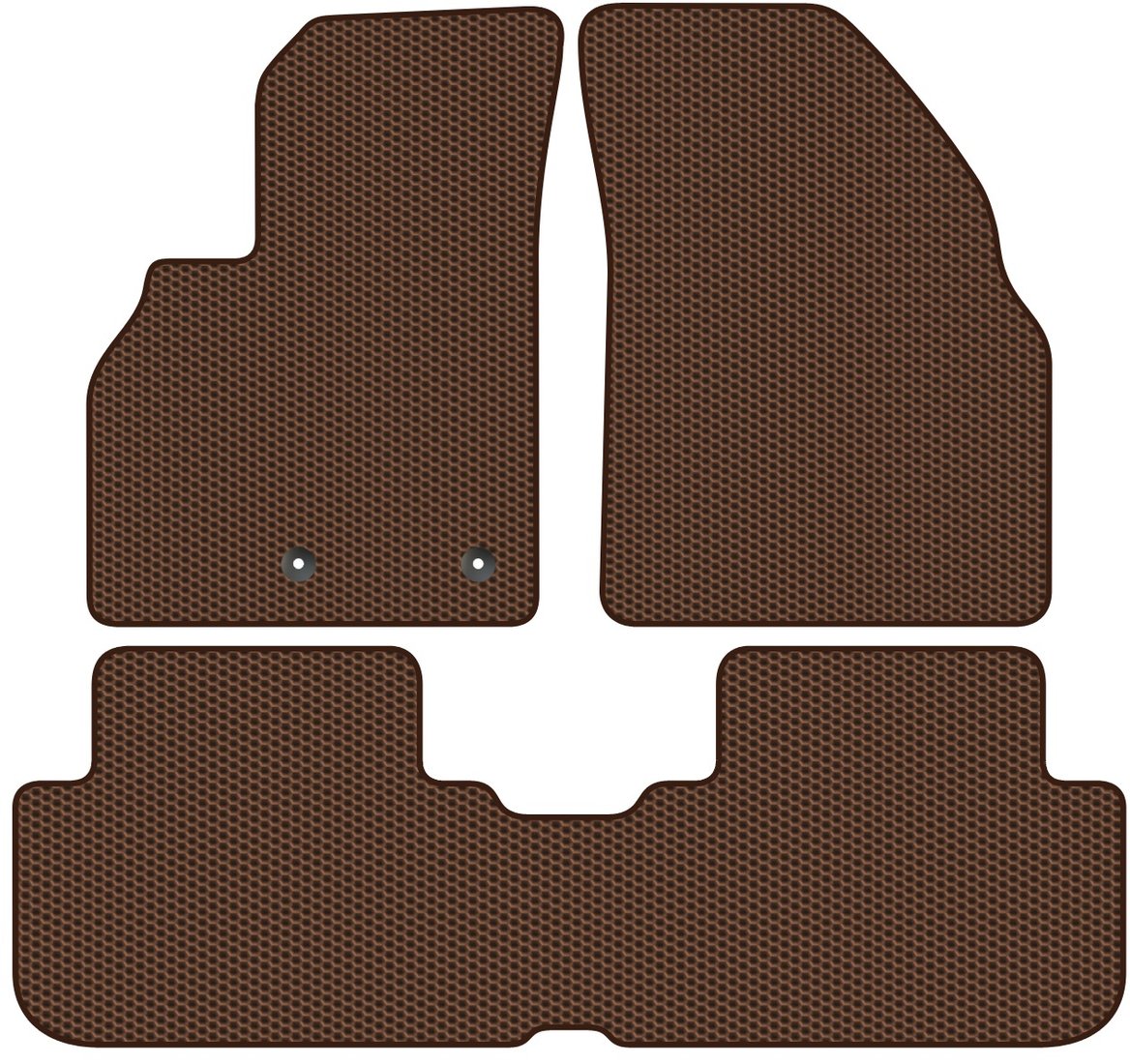 

Комплект ковриков для авто Alicosta Chevrolet Menlo I (хэтчбек 5 дв) 2019 - Н.В. (коричневый, сота)