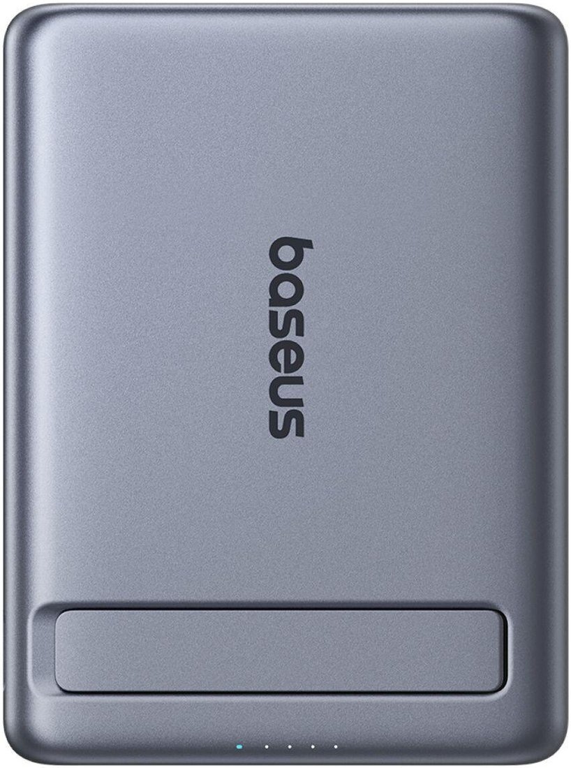 Внешний аккумулятор Baseus PicoGo AM31 Mini Magnetic Power Bank with Stand 20W 5000mAh (серый)
