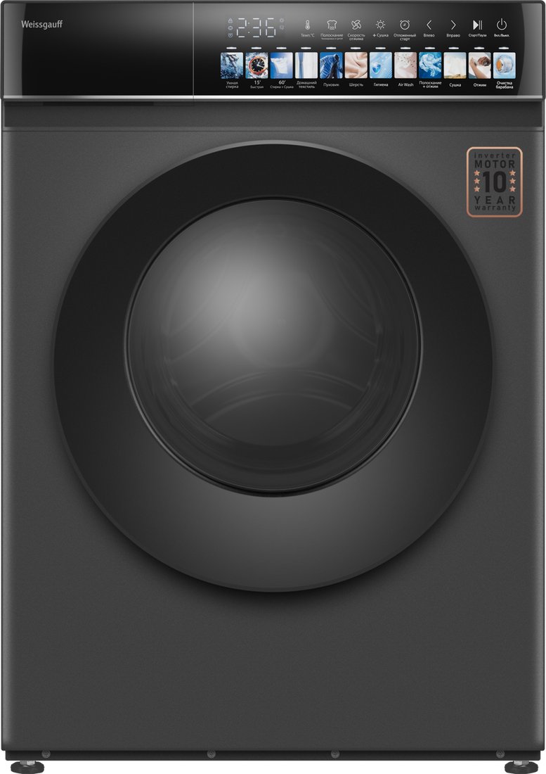 

Стирально-сушильная машина Weissgauff WMD 59211 Touch Inverter Deep Grey