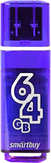 USB Flash SmartBuy Glossy Dark Blue 64GB [SB64GBGS-DB]