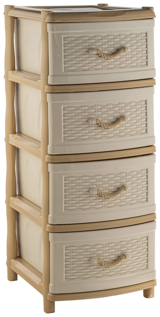 

Комод Элластик-Пласт Элластик Плетенка (бежевый)