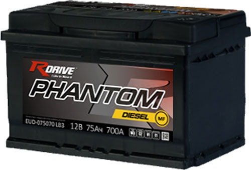 

Автомобильный аккумулятор RDrive Phantom Diesel MF EUD-075070LB3 (75 А·ч)