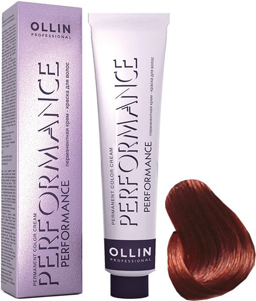 

Крем-краска для волос Ollin Professional Performance 6/4 темно-русый медный