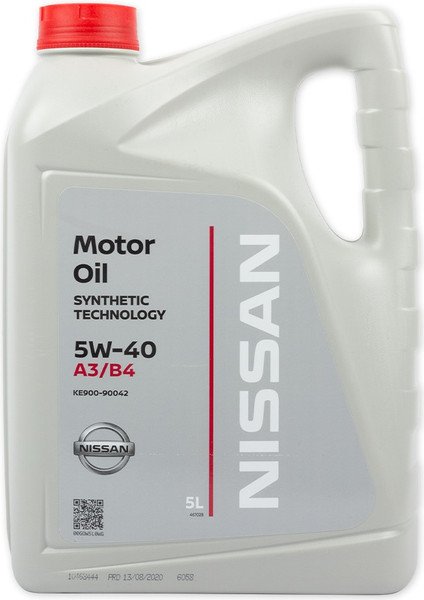 

Моторное масло Nissan 5W-40 CF/SN 5л