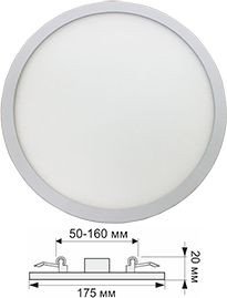 Точечный светильник Ecola DARV15ELC