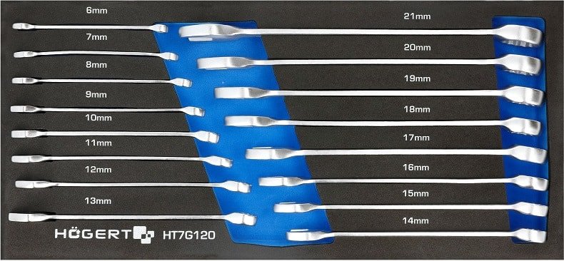 

Набор ключей Hoegert Technik HT7G120 (16 предметов)