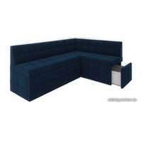 Угловой диван Мебель-АРС Атлантис правый 212x84x135 (темно-синий Luna 034)