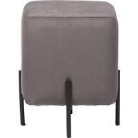 Пуфик ВВР Агат Лайт (графит/черный, велюр)