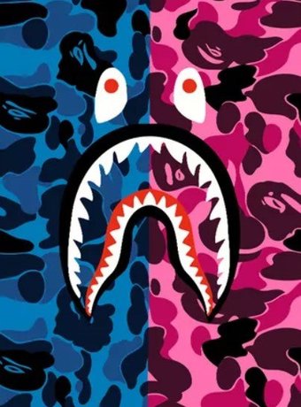 Картина по номерам PaintLine Bape Pink&Blue PL-00264