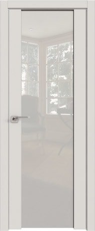 Межкомнатная дверь ProfilDoors 8U L 90x200 (дарквайт/триплекс белый)