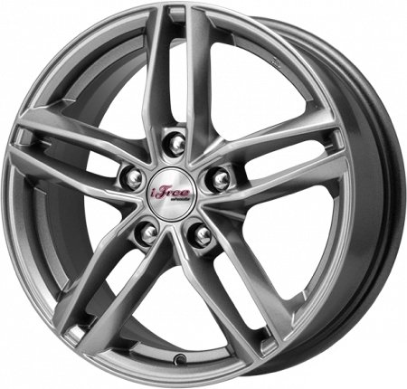 

Литые диски iFree Moskva (КС689) 16x6.5" 5x114.3мм DIA 66.1мм ET 50мм Хай вэй