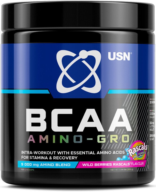 BCAA USN BCAA Amino Gro (200г, дикие ягоды)