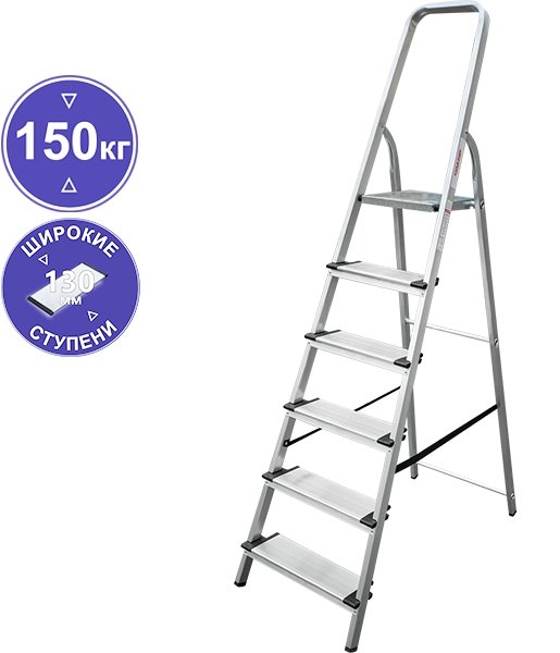 

Лестница-стремянка Новая высота NV 1117 6 ступеней