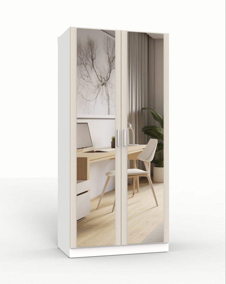 

Шкаф распашной Интермебель Марсель 580 2 зеркала МР-09 (кашемир)