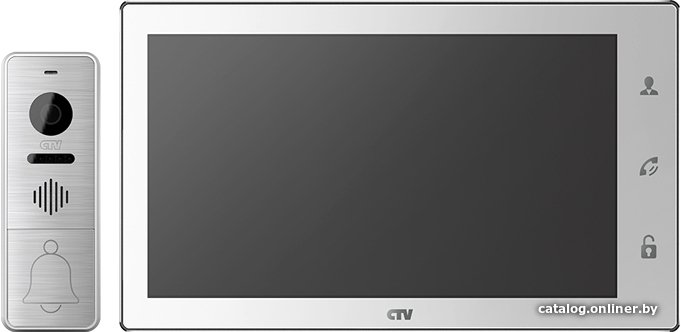 Комплект видеодомофона CTV DP4106AHD (белый)