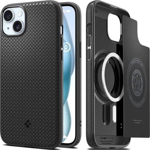 

Чехол для телефона Spigen Mag Armor (MagFit) для iPhone 15 ACS06815 (черный)