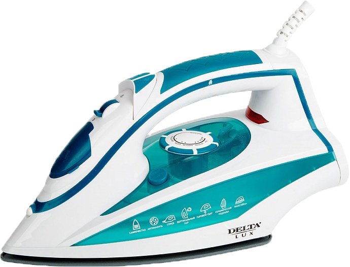 

Утюг Delta Lux DL-352 (белый/бирюзовый)