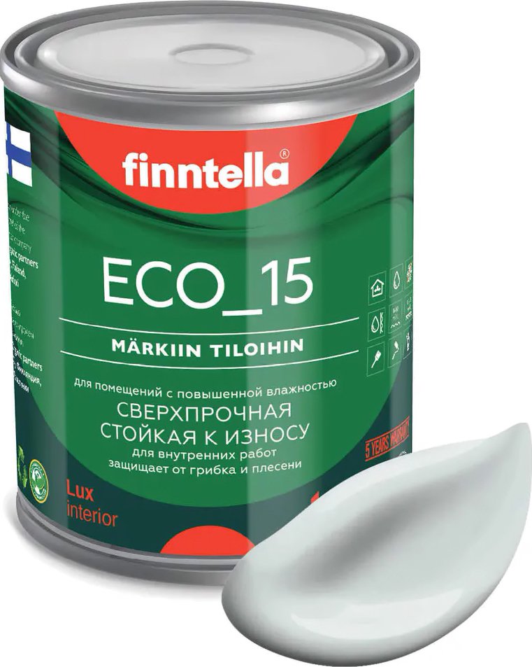 

Краска Finntella Eco 15 Islanti F-10-1-1-FL066 0.9 л (серо-голубой)