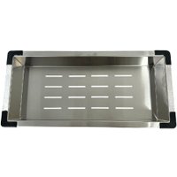 Кухонная мойка Schtoff Best Premium Silver 6050 + коландер K-1 BLACK + дозатор SD-1 SILVER