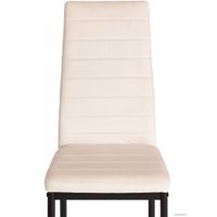 Стул TetChair Easy Chair металл/вельвет (светло-бежевый/черный)