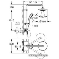 Душевая система  Grohe Euphoria System 190 [26249000]