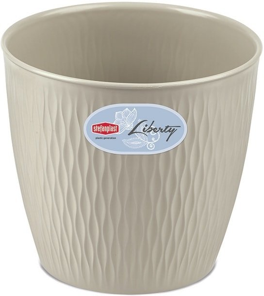 

Вазон Stefanplast Liberty 25х23 (бежевый)