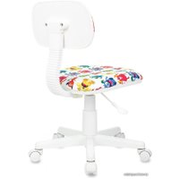 Компьютерное кресло Бюрократ CH-W201NX (белый монстры/пластик белый)