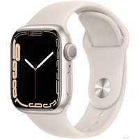 Умные часы Apple Watch Series 7 41 мм (звездный свет/звездный свет спортивный)