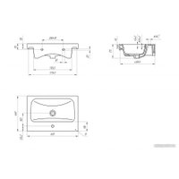  Aquanet Тумба с умывальником Беркли 60 306357