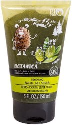 Скраб для лица Botanica обновляющий кедровый орех базилик олива (150 мл)