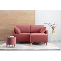 Угловой диван Divan Льери Мини Velvet Coral 240322 (розовый)