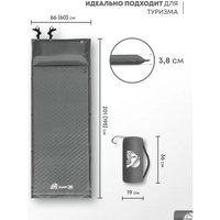 Самонадувающийся коврик RSP Outdoors Sunny 38 (серый)