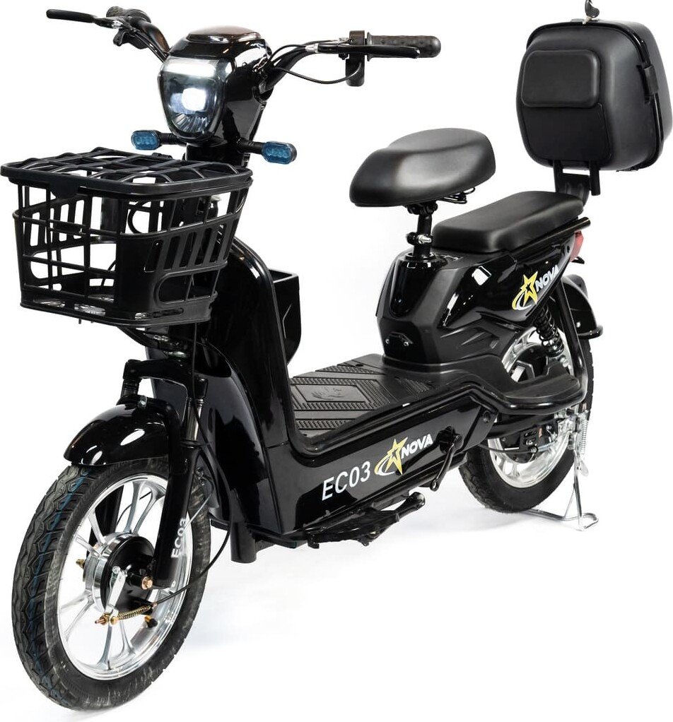 

Электроскутер NOVA EC03 (чёрный, без цепи)
