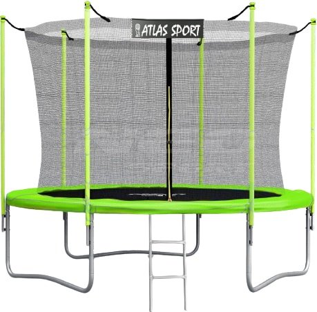 

Батут Atlas Sport 252 см - 8ft (с лестницей, внутренняя сетка, зеленый)