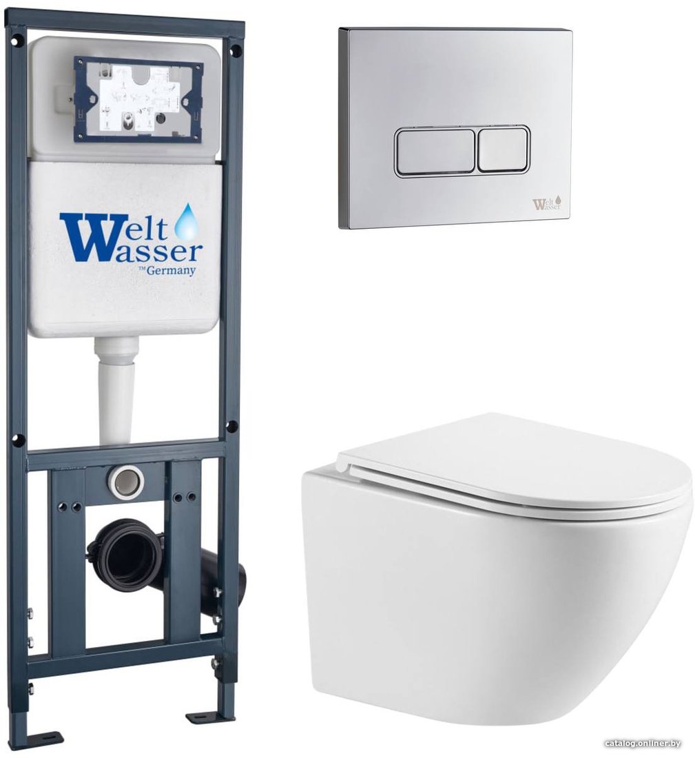 Унитаз подвесной WeltWasser Marberg 410+Merzbach 041 GL-WT+MAR 410 SE