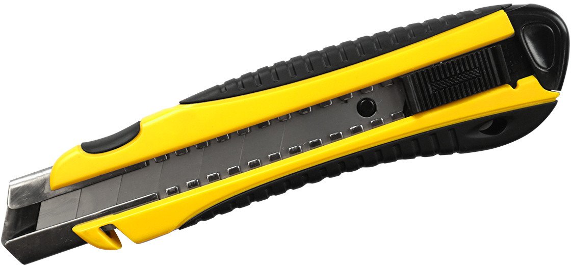 

Нож строительный Berger С обрезиненной рукояткой и сегментирован. лезвием 25мм BG1355