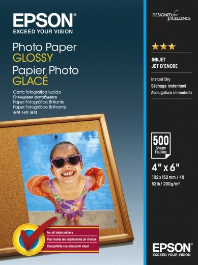 

Фотобумага Epson Photo Paper Glossy 10х15 200 г/м2 500 л (C13S042549)