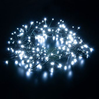 Светодиодная гирлянда Евросвет Мишура 400-004 a056072 (холодный белый)
